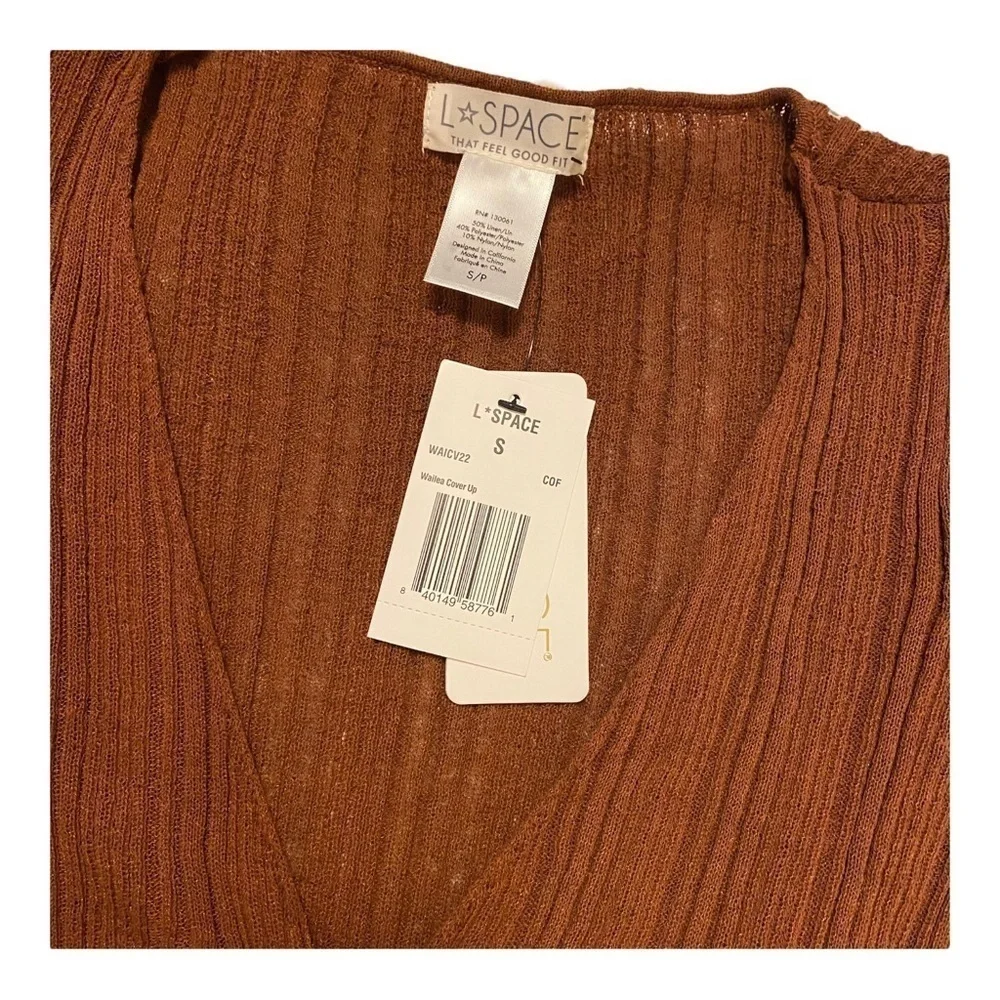 L*Space Wailea Cover Up in Coffee NWT - Picture 6 of 11